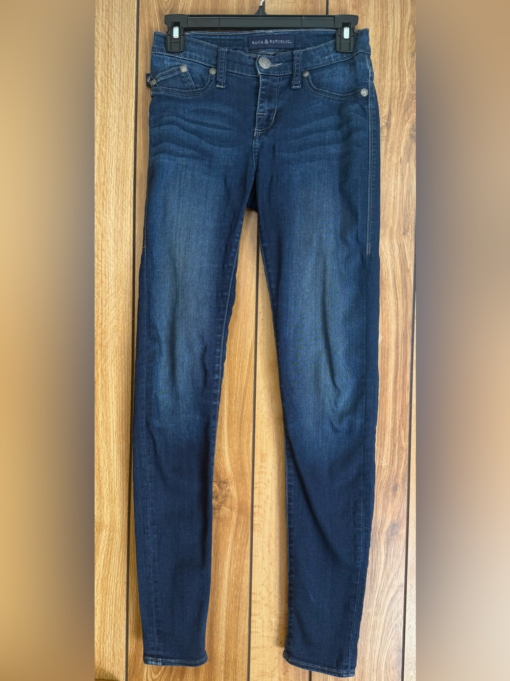 Rock & Republic Skinny Jeans in Deep Indigo Women’s Size 26”